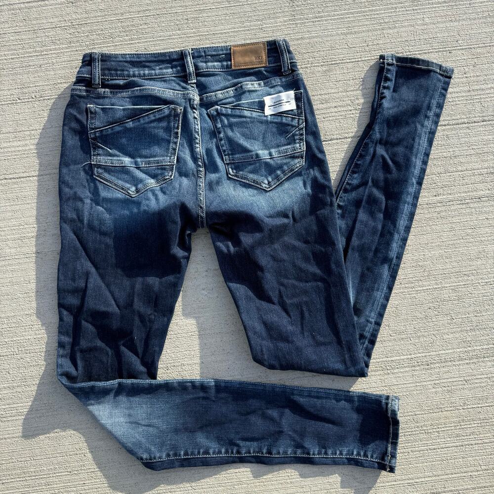 Buckle BKE Stella 26R Cuffed Slim Fit Low Rise Skinny Blue Jeans Style ABK4211 - Picture 2 of 11